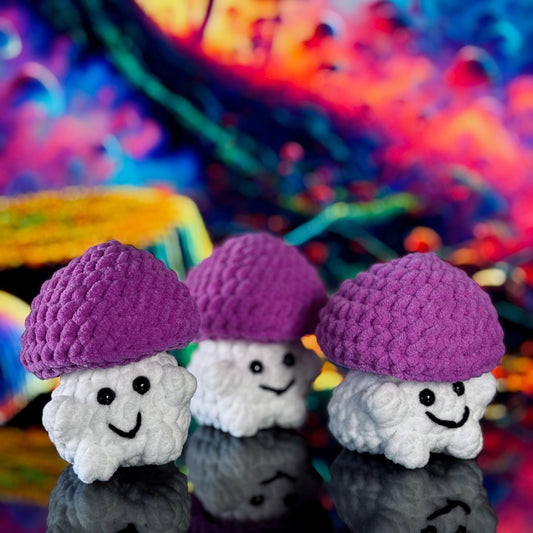 Mushroom Pop It crochet fidget toy