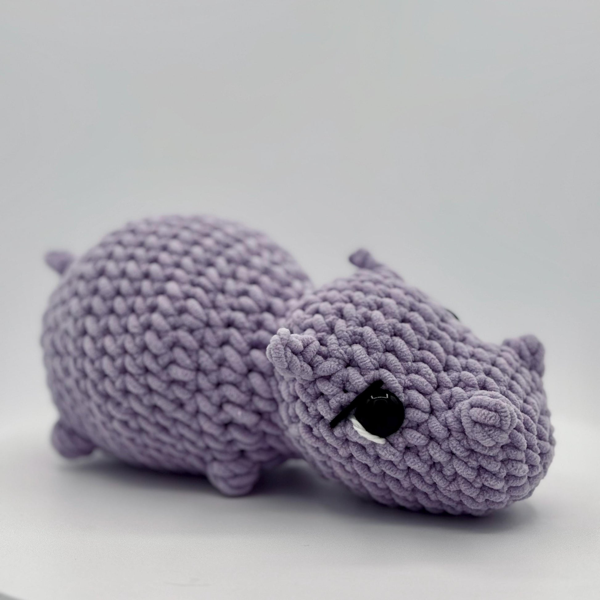 Handmade Crocheted Hippopotamus Plush - Adorable and Snuggly