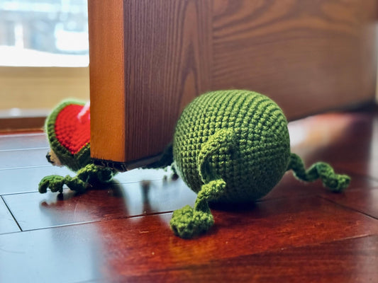 Crocheted Frog doorstop