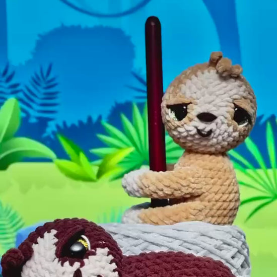Crocheted Sloth Friend